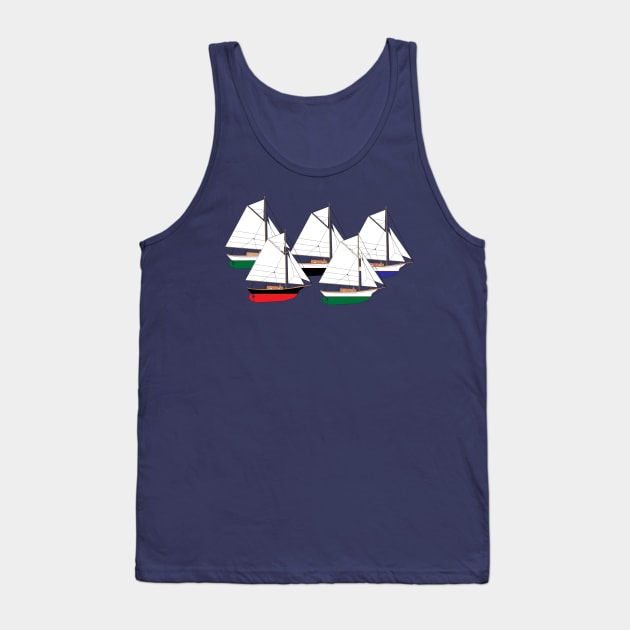 Friendship Sloop Sailboat Tank Top by CHBB